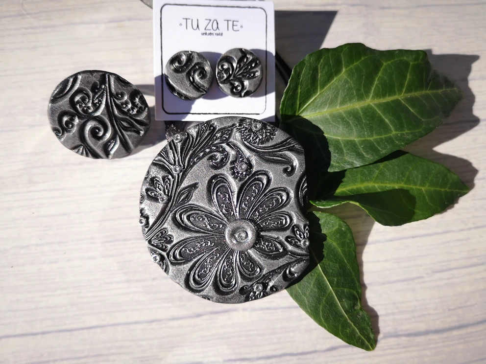 Komplet Srebrna roža