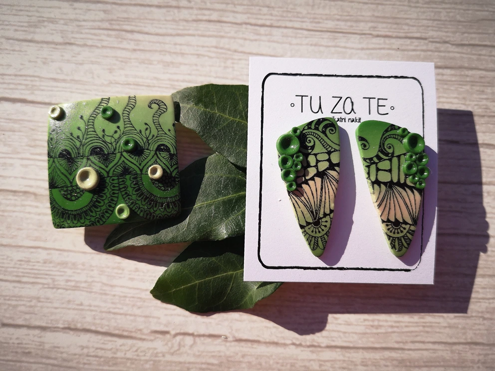 Komplet z broško Vilasa